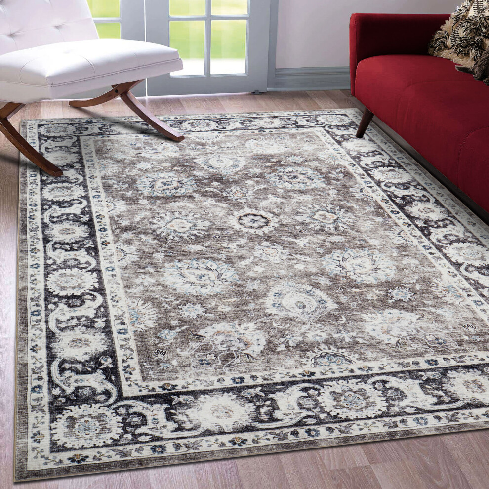 (120 x 170 cm (4 ft x 4 ft 9 in), Harmony) Traditional Large Rugs Indoor Outdoor Rug Carpets & Mats-image-OPC-PCGM9TD-NEW