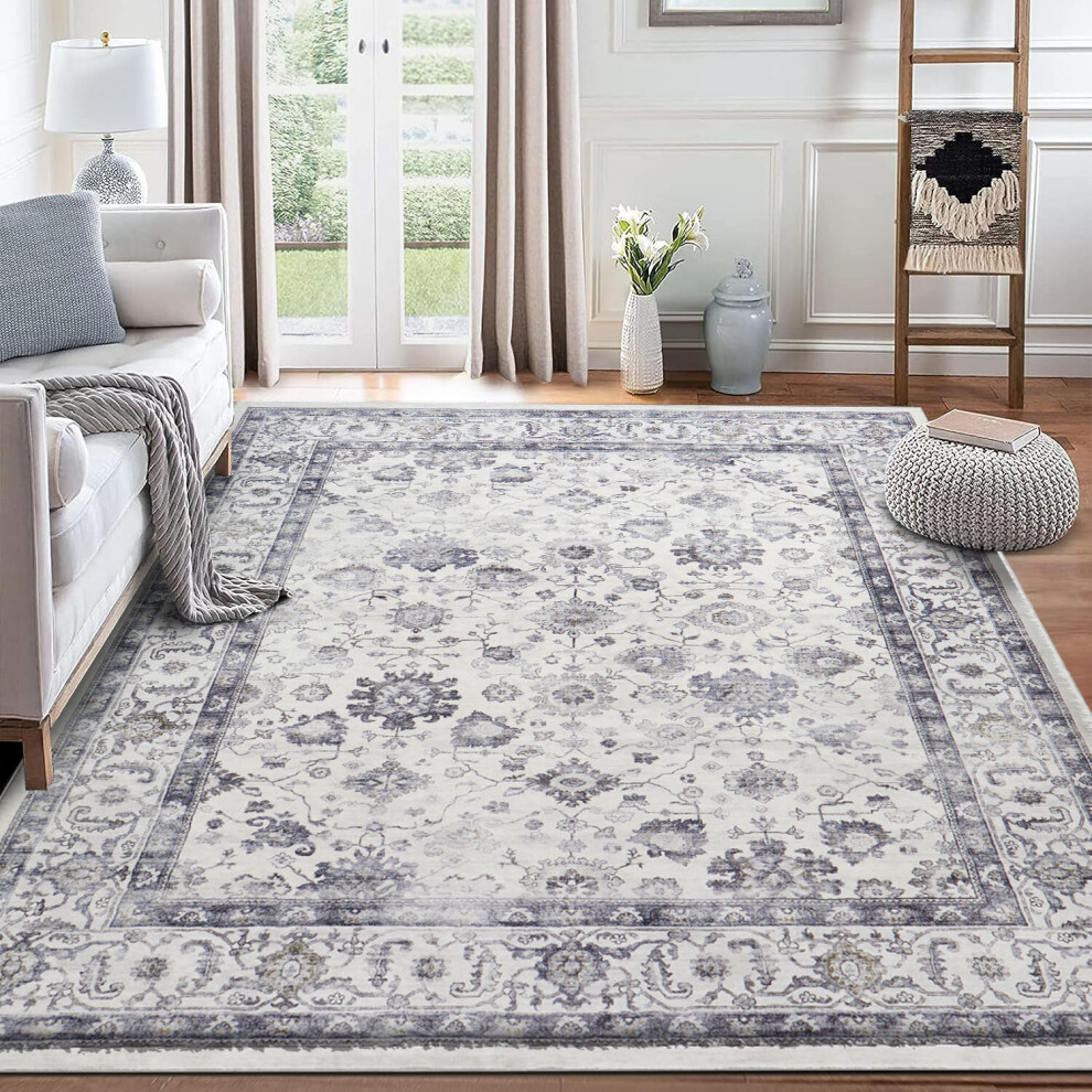 (160 x 230 cm (5 ft 2 in x 7 ft 2 in), Serene) Traditional Large Rugs Indoor Outdoor Rug Carpets & Mats