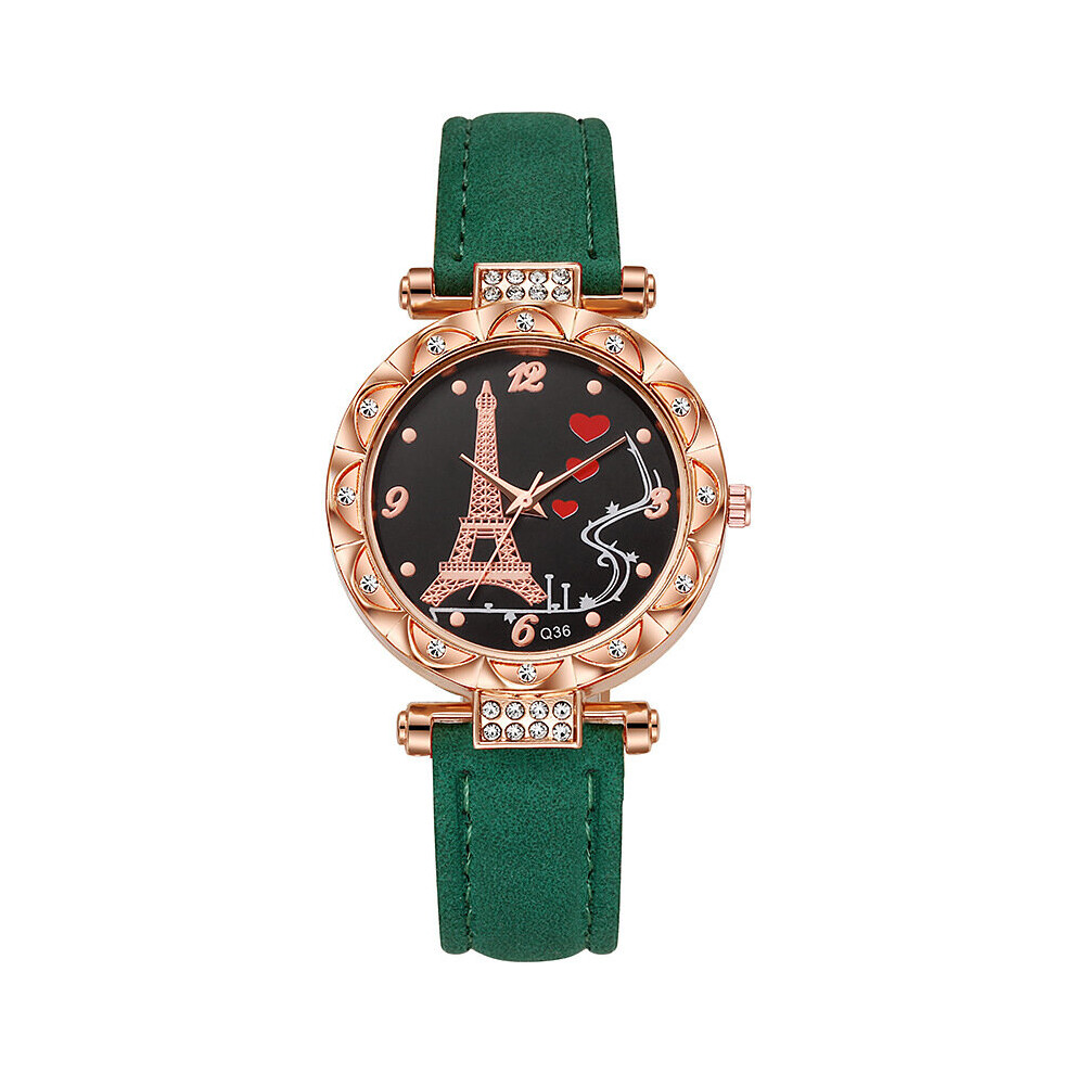 (StyleE) Quartz Premium Quality Watch For Women With 68 Movement 2023 New Crossborder Iron Tower Watch