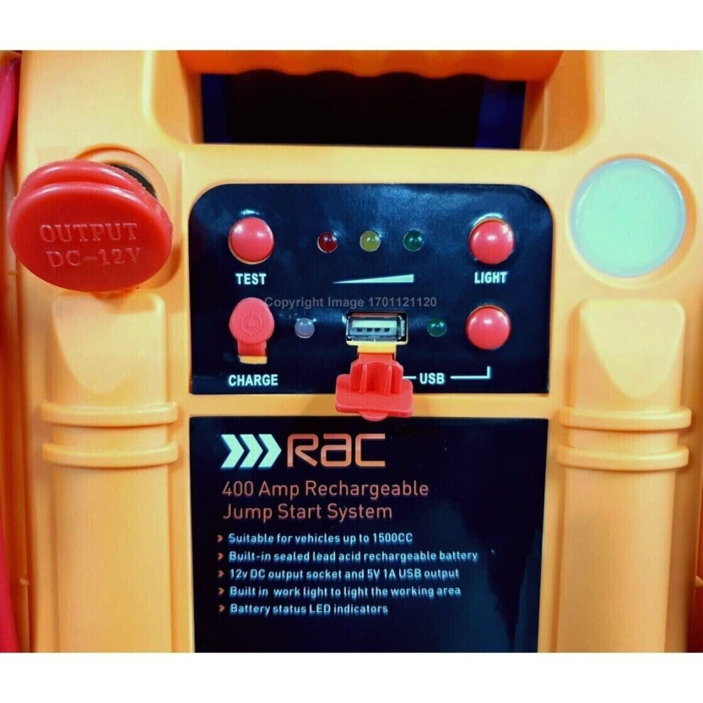 Rac 400 amp rechargeable deals jump start system