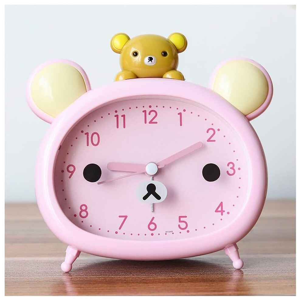 Simulated Children's Alarm Clock, Bedroom Bedside Alarm Clock, Mute, Cute, Luminous Bedside Alarm Clock, Student Children's Alarm Clock Light Mascot