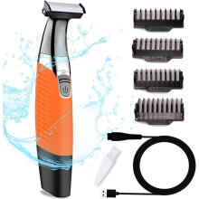Beard Mustache Trimmer for Men Rechargeable Electric Hair Razor Foil Shaver for Edging Beards, Mustaches