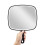 Hand Mirror, Extra Large Black Handheld Mirror with Handle, 9" W X 12.4" L 1