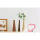 Makeup Mirror Heart Shape Mirror Tabletop Cosmetic Mirror Wall Hanging Mirror Pink 5