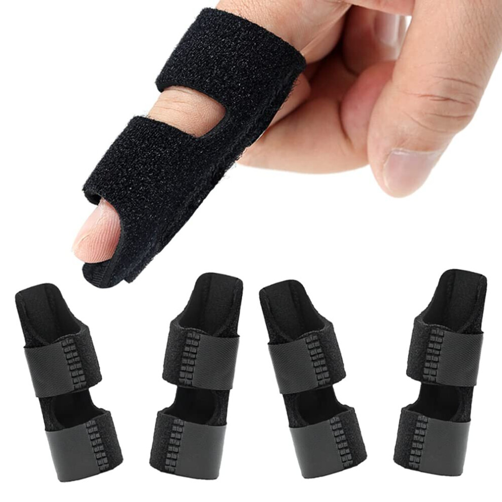 4 Pack Trigger Finger Splints Finger Brace Finger Knuckle Immobilization Broken Finger Protector Fits Index Finger Middle