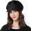 Women's Peaked Cap Beret Newsboy Cap Winter Cap Painter Cap with Visor 8 Panel Flat Cap 3