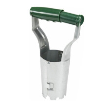 Hand Dibber with Wooden Handle, Lightweight Sturdy Hand Held Bulb Planter for Tulip Daffodil-style 3