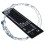 Foldable Silicone Keyboard USB Wired Waterproof Rollup Keyboard compatible with PC Notebook Laptop (Black+Grey) 6