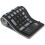 Foldable Silicone Keyboard USB Wired Waterproof Rollup Keyboard compatible with PC Notebook Laptop (Black+Grey) 1