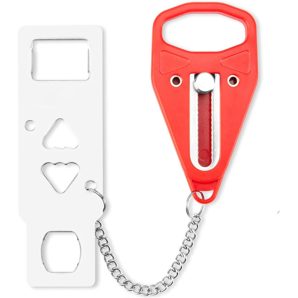 Portable Door Lock Home Door Security Door Locker Travel Lockdown Locks For Traveling Hotel Home Apartment College 7770197743372