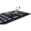 Foldable Silicone Keyboard USB Wired Waterproof Rollup Keyboard compatible with PC Notebook Laptop (Black+Grey) 4