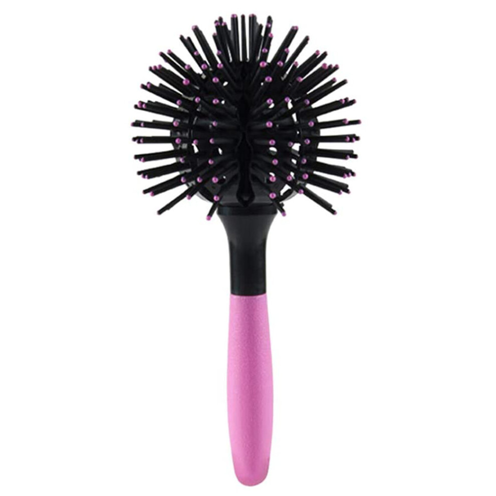Tianfu Unisex Not,Specified 3D Spherical Comb Hair Brush Spherical Comb Bomb Curl Hair Brush Styling Salon Round Hair Curling Tool