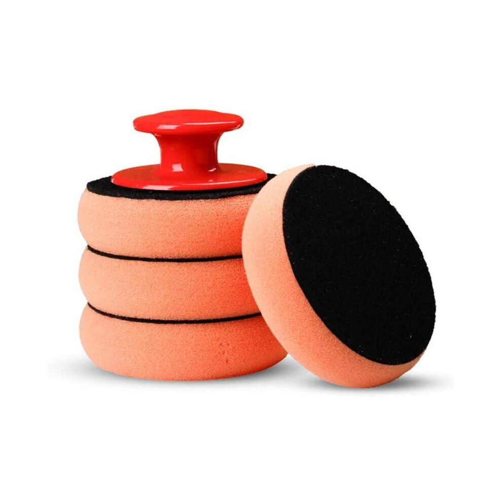 5-Pack Polishing Pack, Car Wax Applicator Pad Kit, Sponge Sponge Applicator Foam Wax Pad With Handles For Polishing 7770197745918