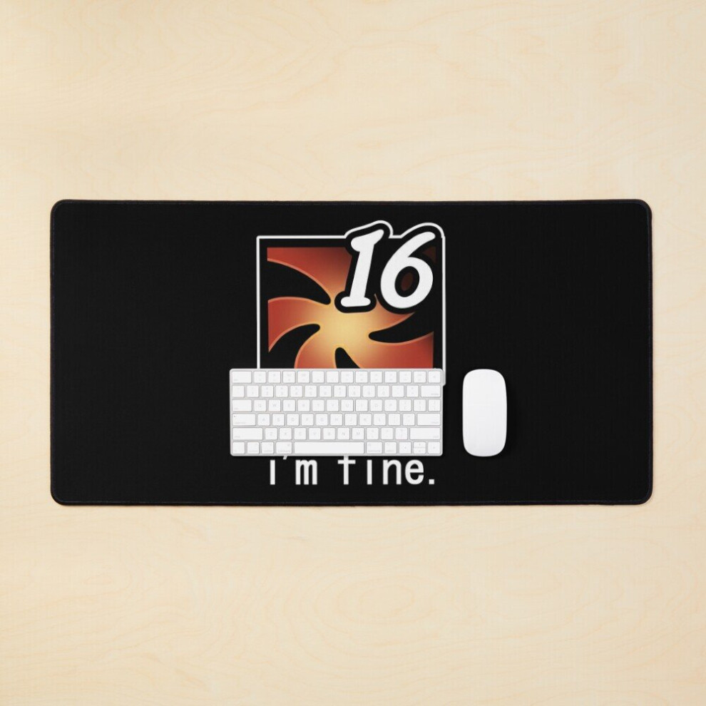 Desk Mat "I'm Fine" Vuln Stacks [Ffxiv] Large Gaming Mouse Pad 35X16 Inch 7802738332797