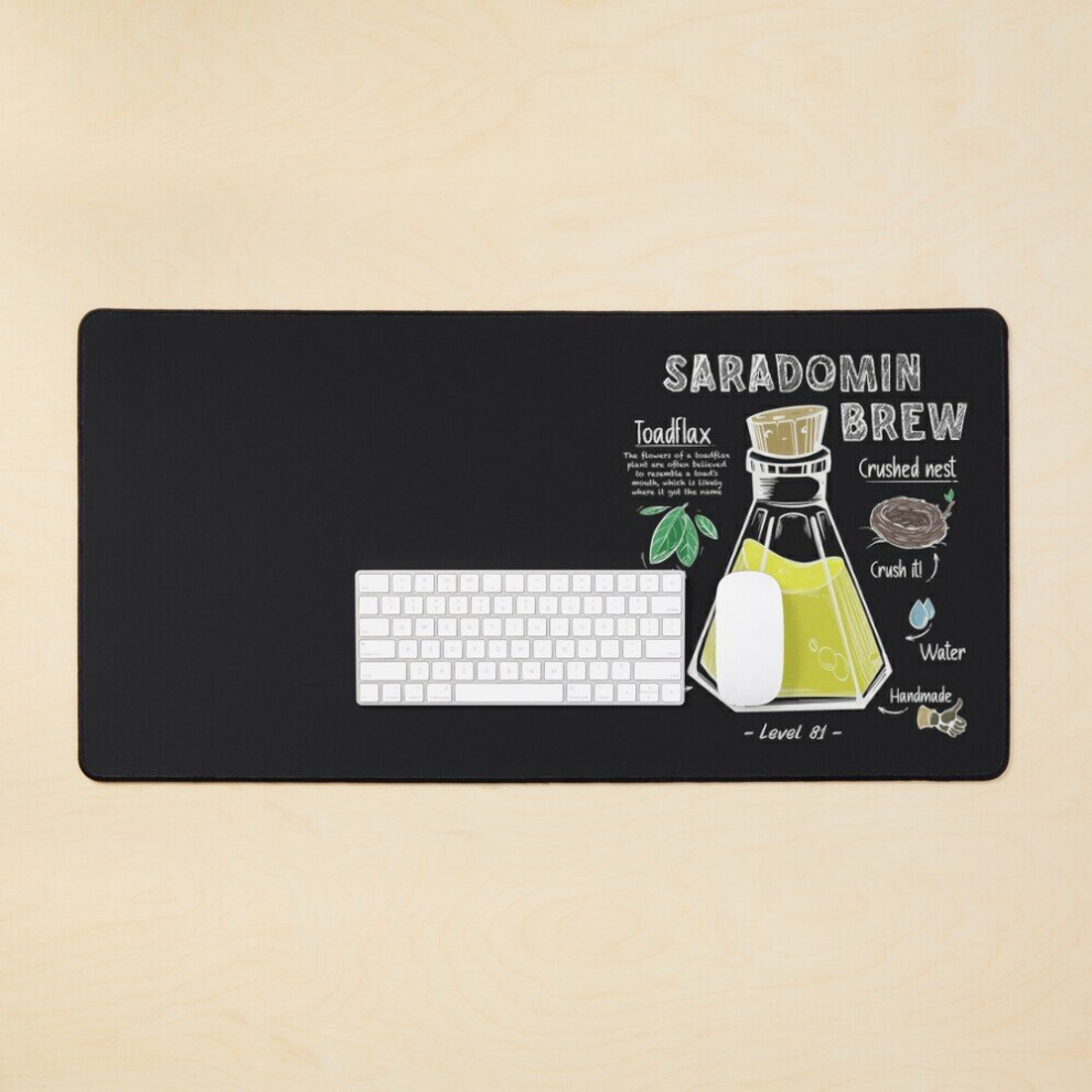 Desk Mat Sara Brew Potion Recipe Large Gaming Mouse Pad 35X16 Inch 7802738373899