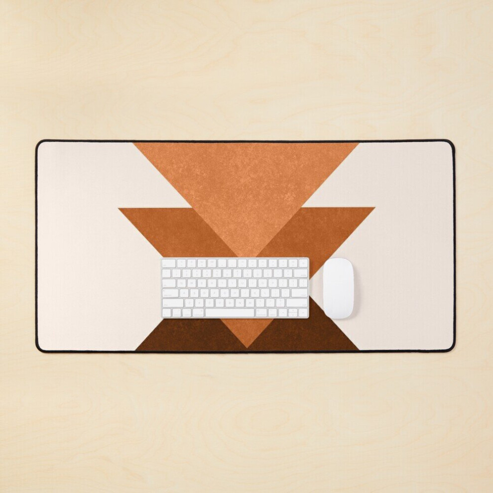 Desk Mat Geometrics In Terracotta Large Gaming Mouse Pad 35X16 Inch 7802738341928