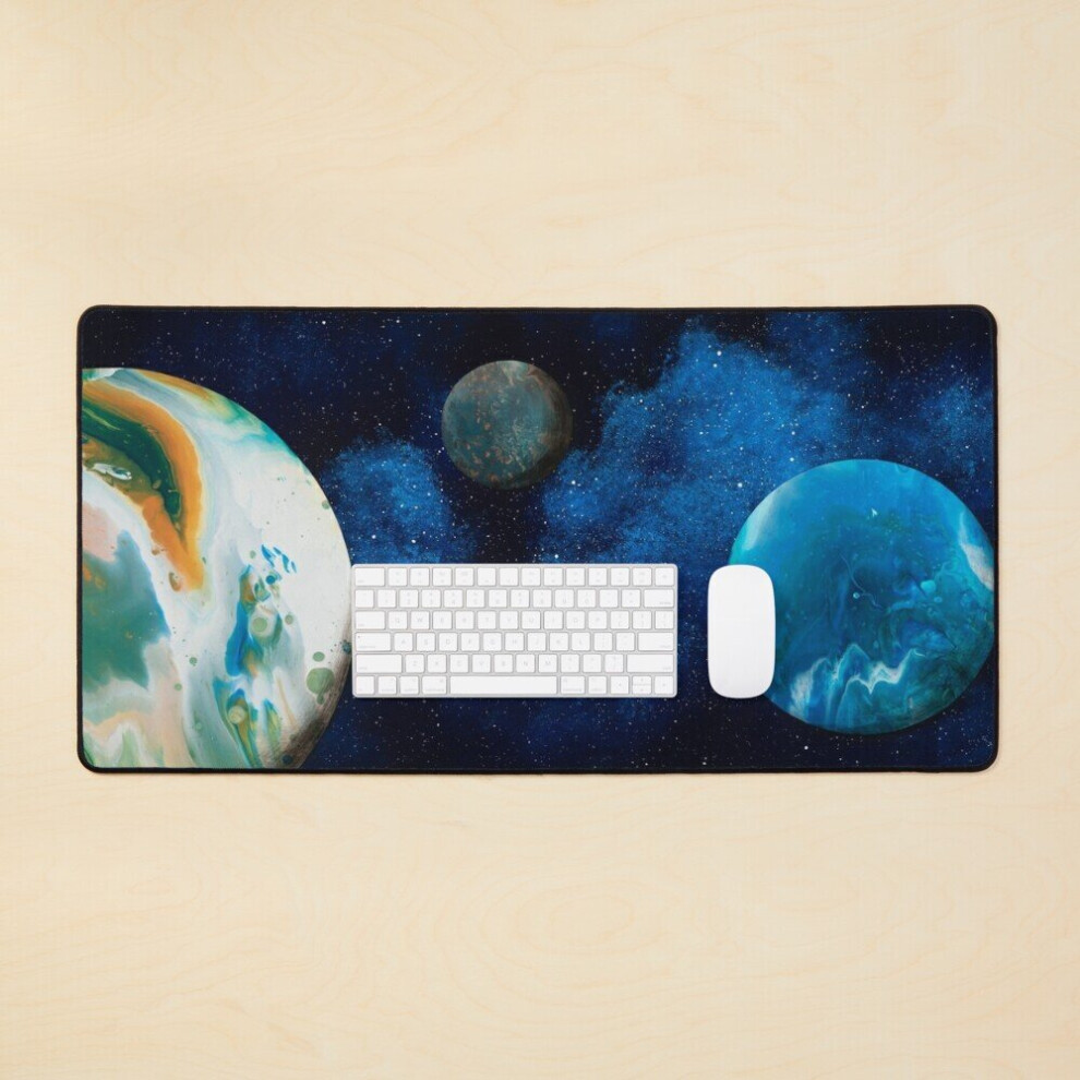 Desk Mat Planetary Marbles Large Gaming Mouse Pad 35X16 Inch 7802738314540