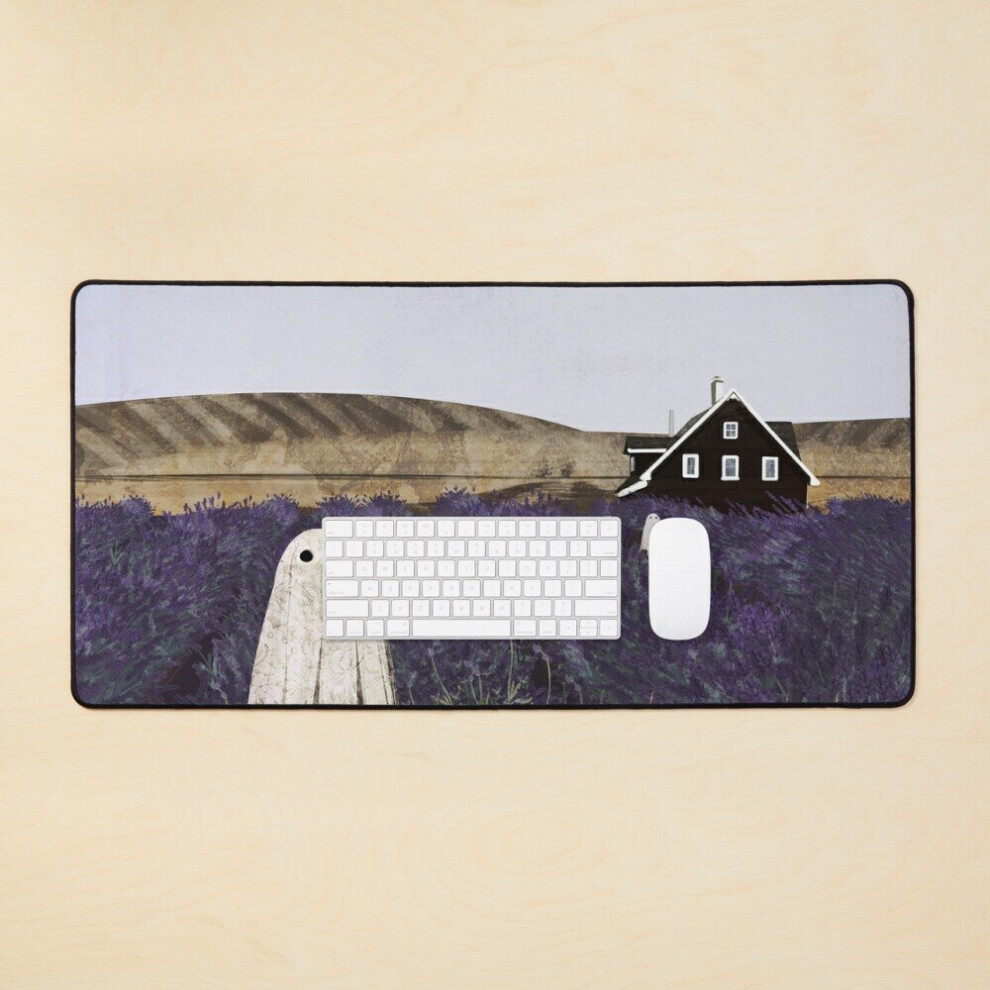 Desk Mat Fields Large Gaming Mouse Pad 35X16 Inch Lavender 7802738322774