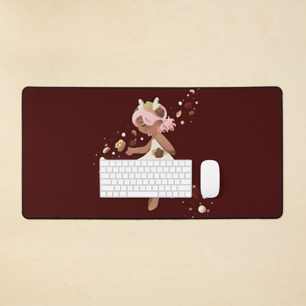 Desk Mat Little Rose Deer Large Gaming Mouse Pad 35X16 Inch 7802738394887