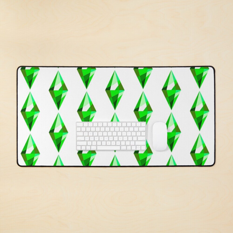 Desk Mat The Sims 4 Plumbob Large Gaming Mouse Pad 35X16 Inch 7802738379341