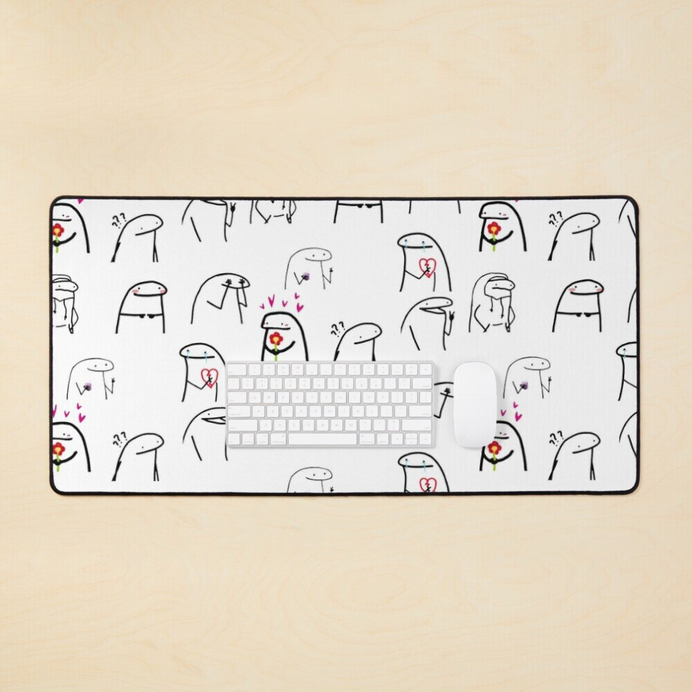 Desk Mat Funny Flork Large Gaming Mouse Pad 35X16 Inch 7802738365702