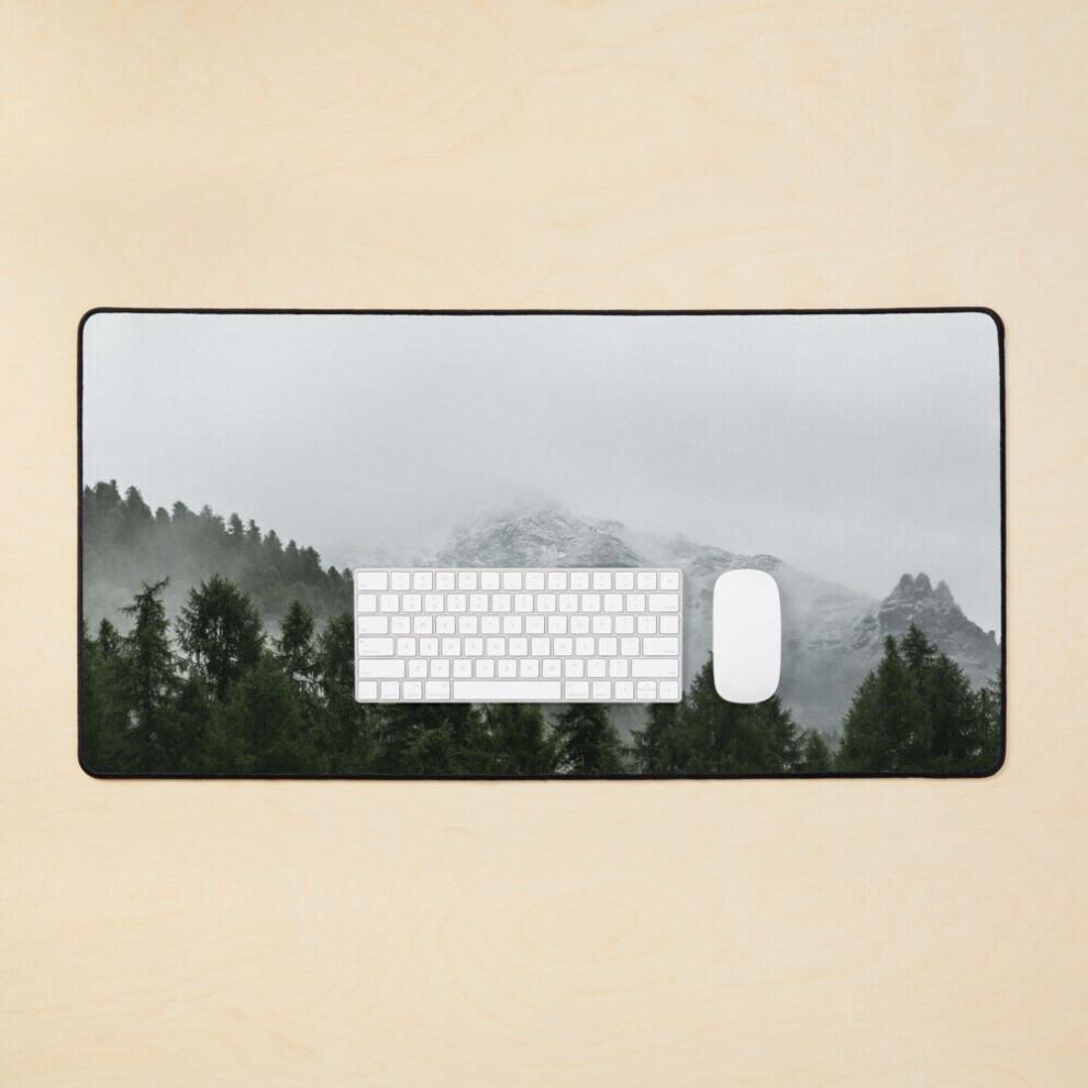 Desk Mat Misty Forest And Mountain Large Gaming Mouse Pad 35X16 Inch 7802738381559
