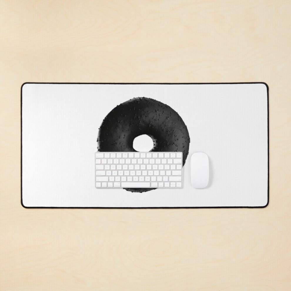 Desk Mat Sucked Into A Bagel Large Gaming Mouse Pad 35X16 Inch 7802738380828