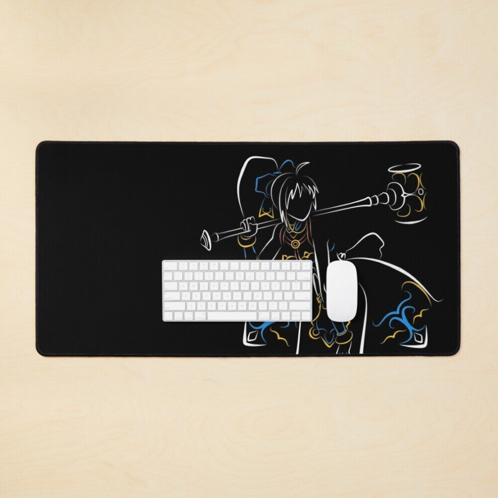 Desk Mat Sea Dragoon Large Gaming Mouse Pad 35X16 Inch Blue 7802738359640