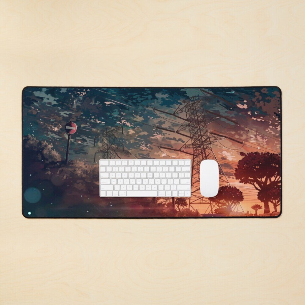 Desk Mat Urban Anime Large Gaming Mouse Pad 35X16 Inch 7802738368444