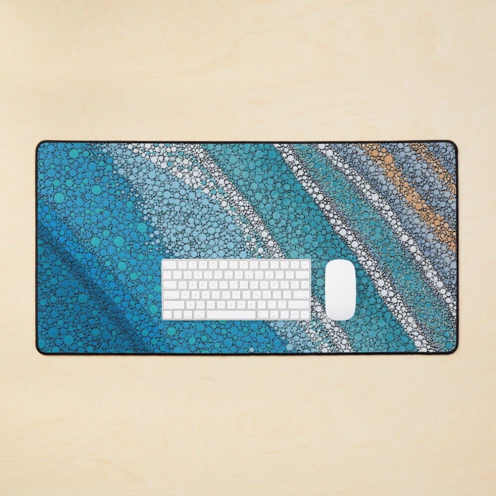 Desk Mat With The Tides Large Gaming Mouse Pad 35X16 Inch 7802738382419