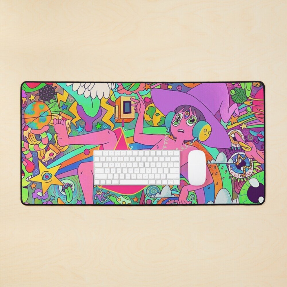 Desk Mat The Midnight Gospel Trippy Large Gaming Mouse Pad 35X16 Inch 7802738348385