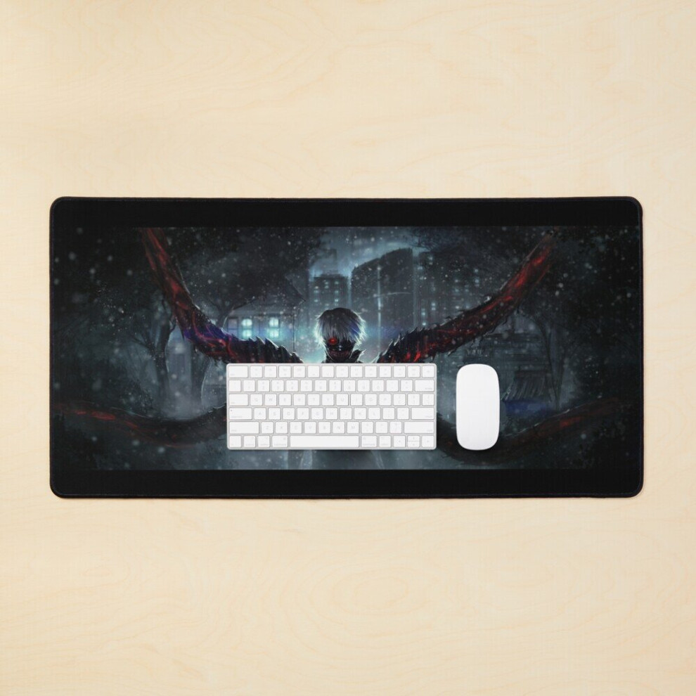 Desk Mat Kaneki Ken Large Gaming Mouse Pad 35X16 Inch 7802738360769