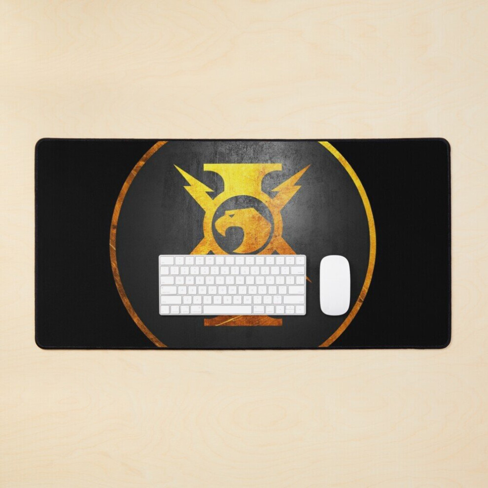 Desk Mat Custodes Large Gaming Mouse Pad 35X16 Inch Golden 7802738359763