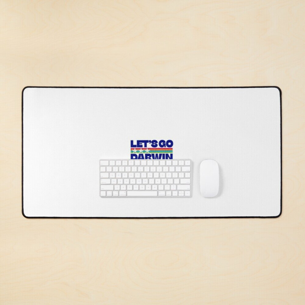 Desk Mat Let's Go Darwin Version 3 Large Gaming Mouse Pad 35X16 Inch 7802738399127