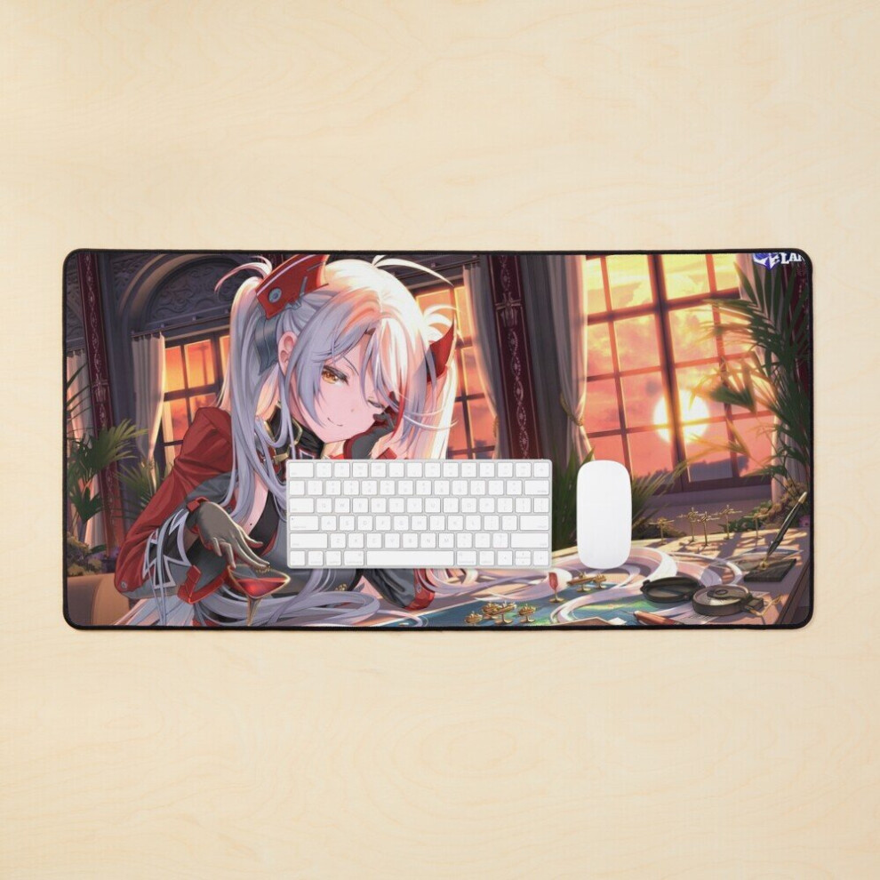 Desk Mat Cute Prinz Eugen Azur Lane Lewd Girls Large Gaming Mouse Pad 35X16 Inch 7802738368192