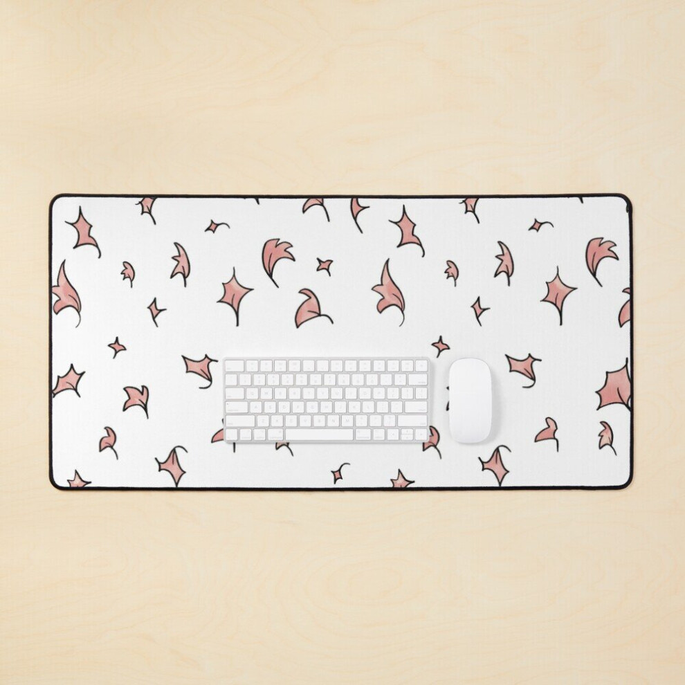 Desk Mat Heartstopper Leaves Large Gaming Mouse Pad 35X16 Inch Pink 7802738409482
