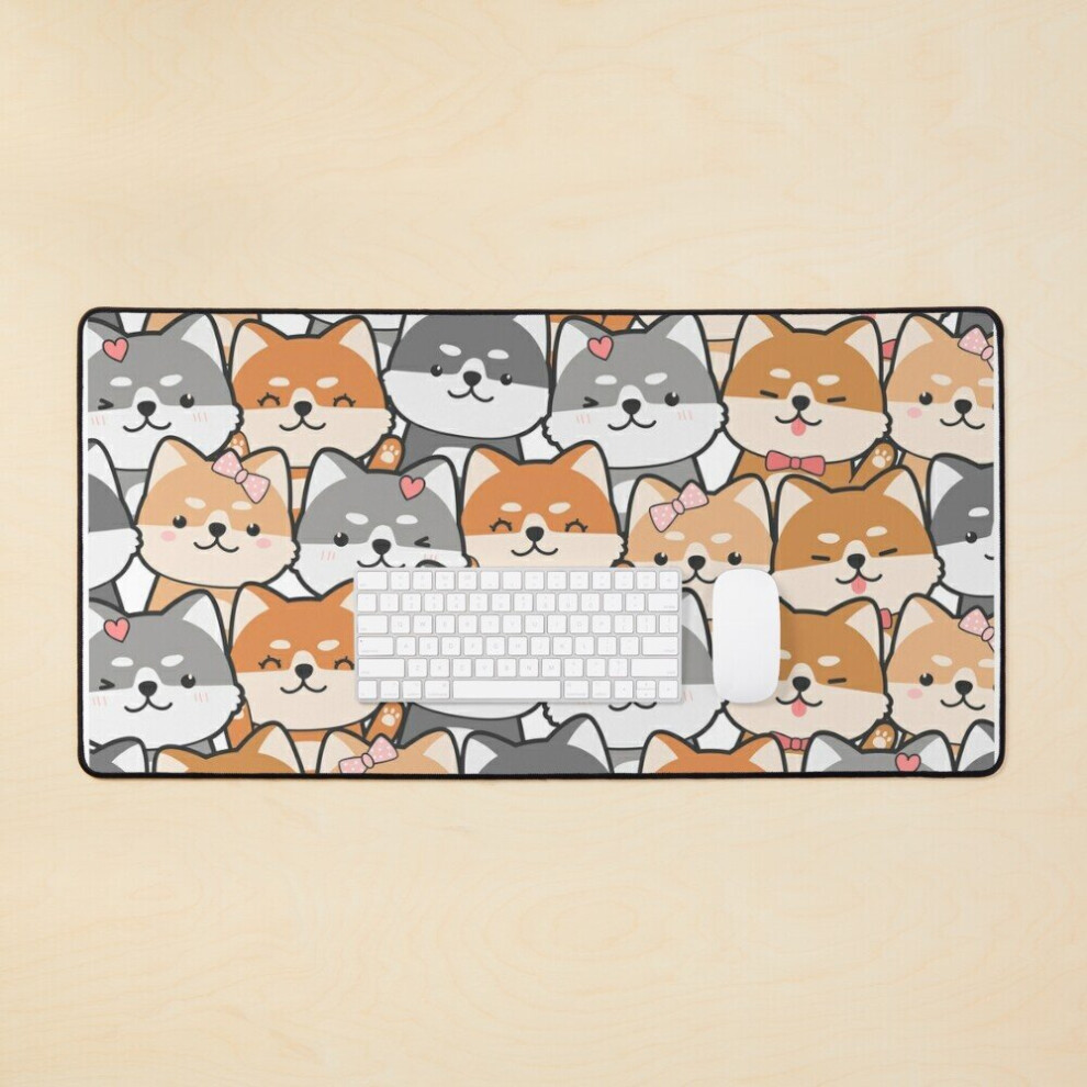 Desk Mat Shiba Inu Large Gaming Mouse Pad 35X16 Inch 7802738374179