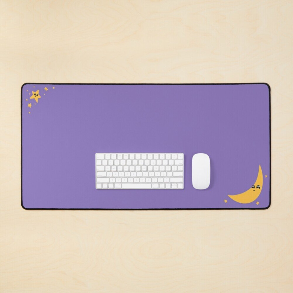 Desk Mat Moon And Star Large Gaming Mouse Pad 35X16 Inch 7802738402476