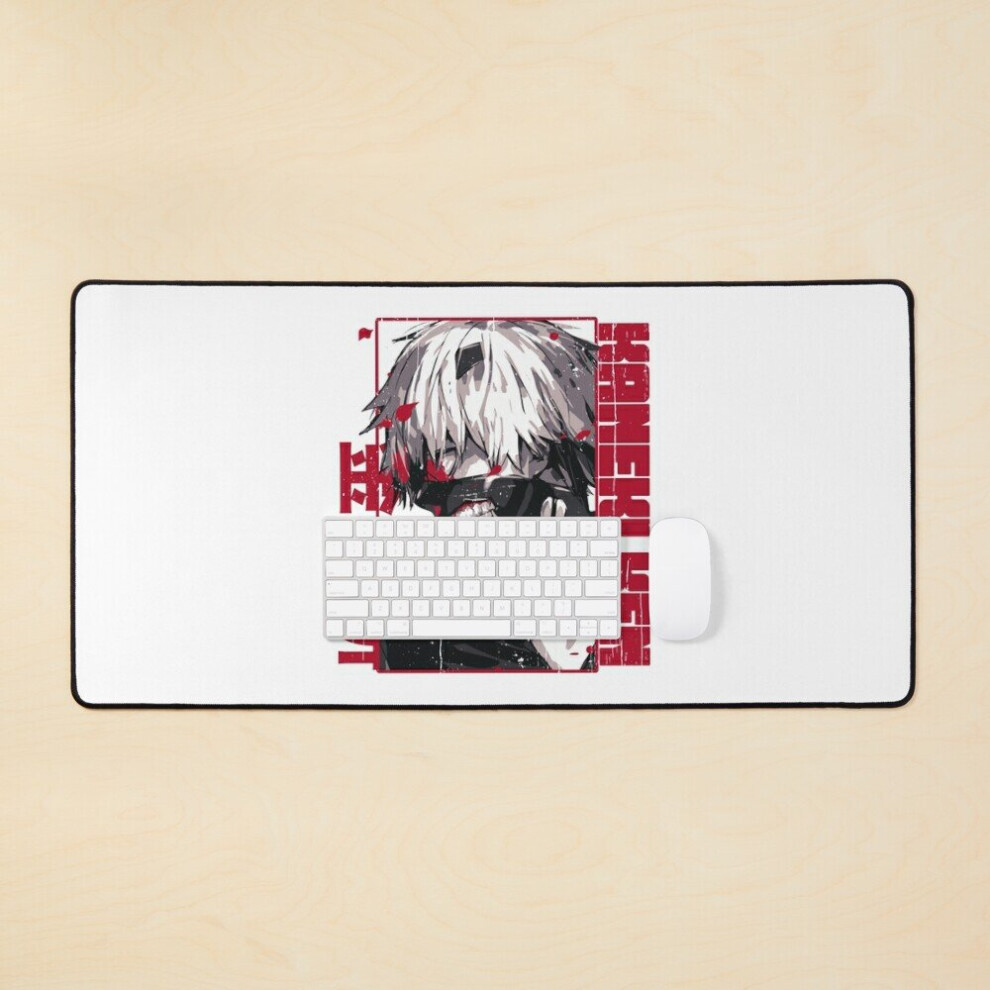 Desk Mat Kaneki Ken Large Gaming Mouse Pad 35X16 Inch 7802738393644