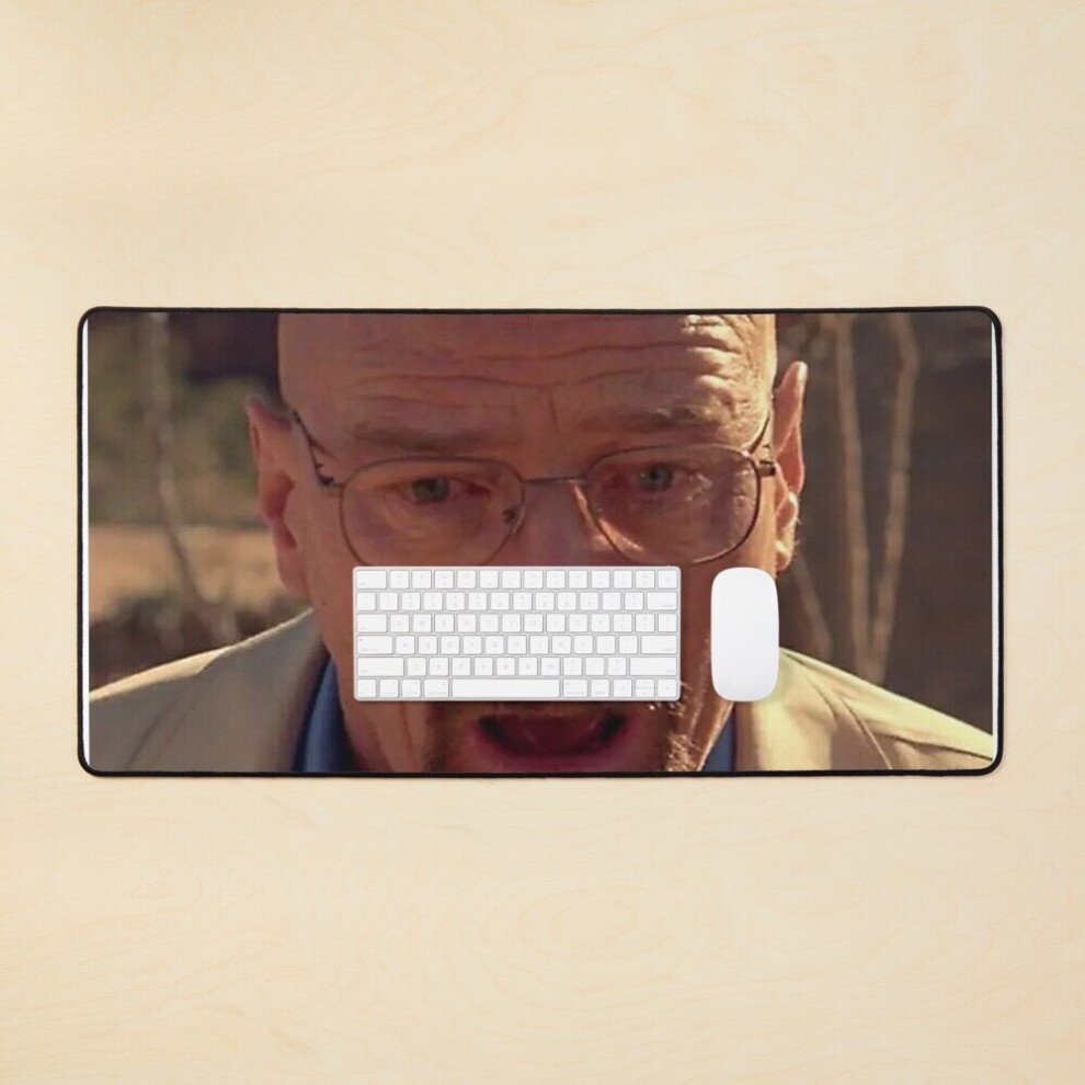 Desk Mat Walter Meme Large Gaming Mouse Pad 35X16 Inch White 7802738327847