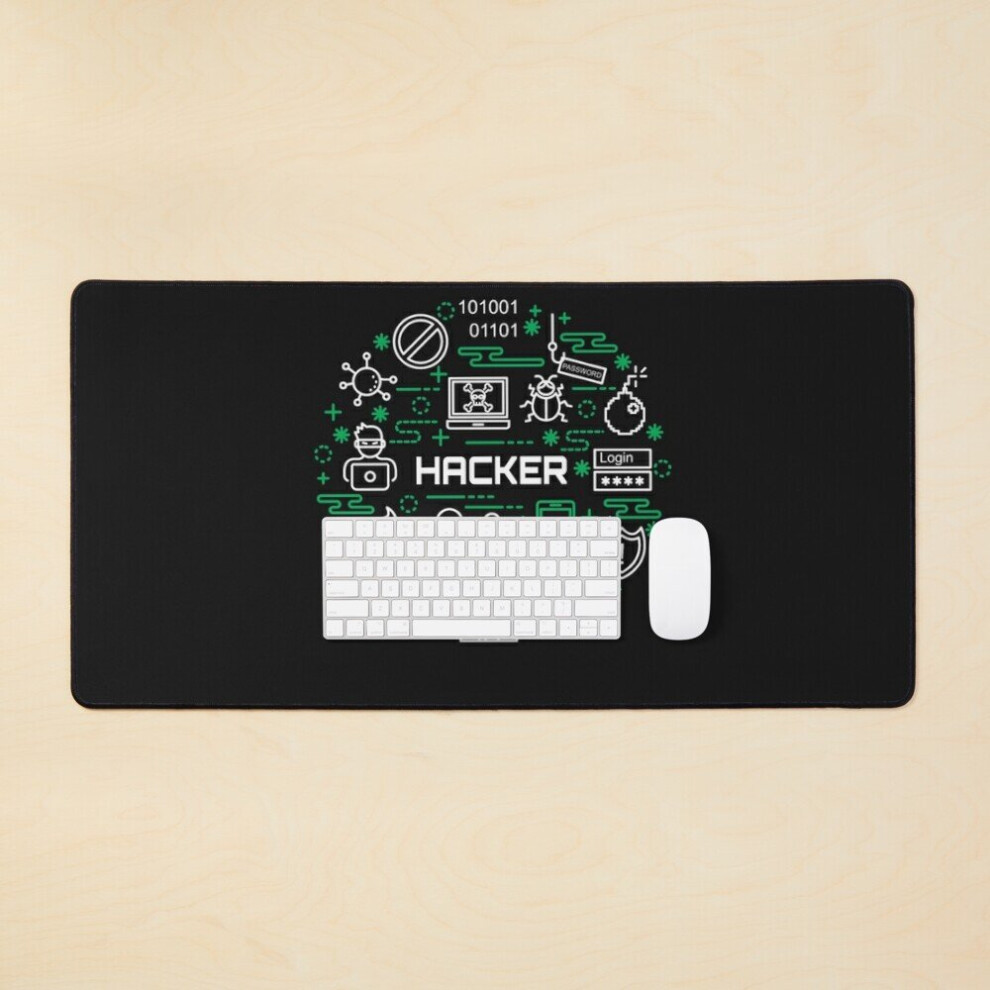 Desk Mat Program Hacker Coder Funny Large Gaming Mouse Pad 35X16 Inch 7802738399851