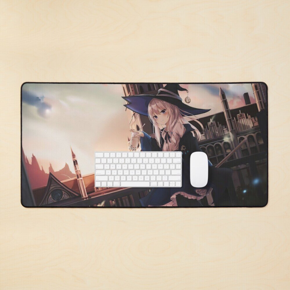 Desk Mat Wandering Witch The Journey Of Elaina 2 Large Gaming Mouse Pad 35X16 Inch 7802738383775