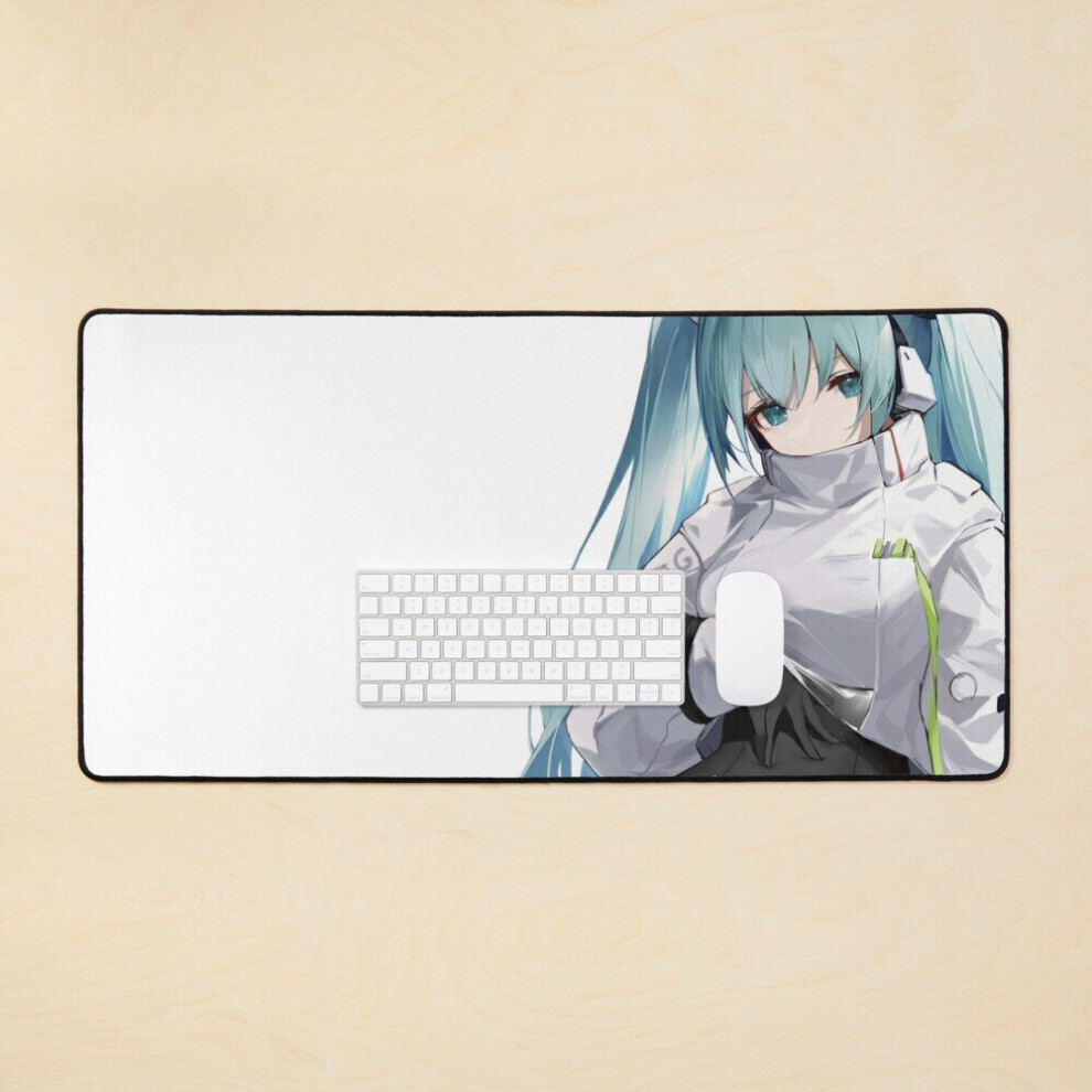 Bearlad Desk Mat Sexy Hatsune Miku Gt Project / Vocaloid Large Gaming Mouse Pad 35X16 Inch