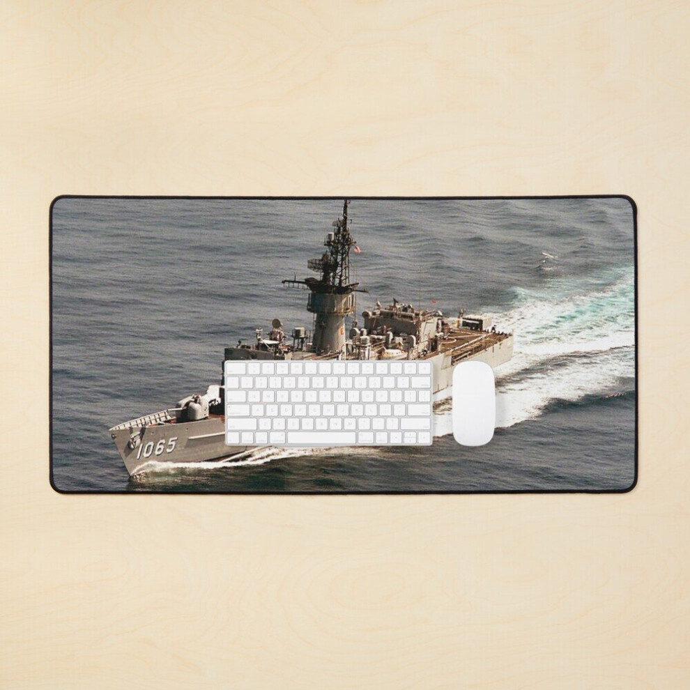Desk Mat Uss Stein (Ff-1065) Ship's Store Large Gaming Mouse Pad 35X16 Inch 7802738363296