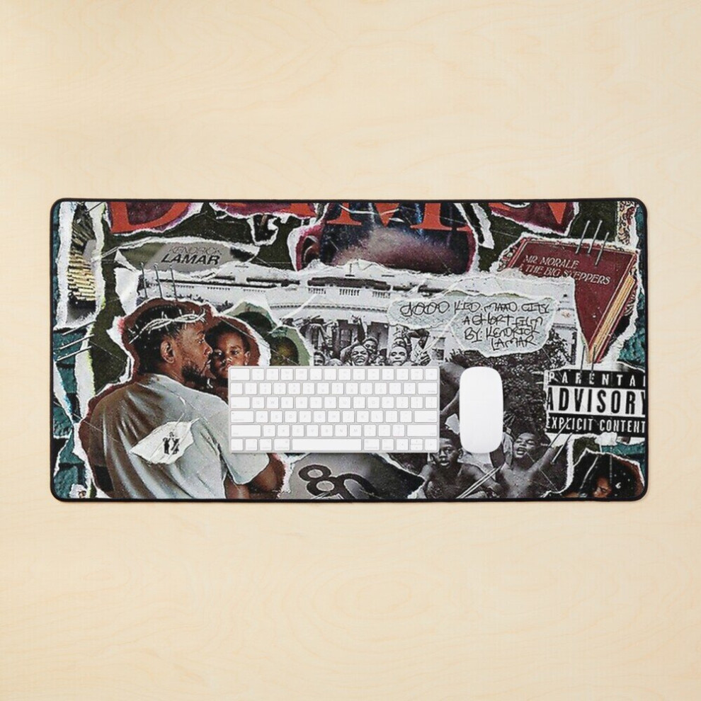 Desk Mat The Damn Collage Album Large Gaming Mouse Pad 35X16 Inch 7802738330304