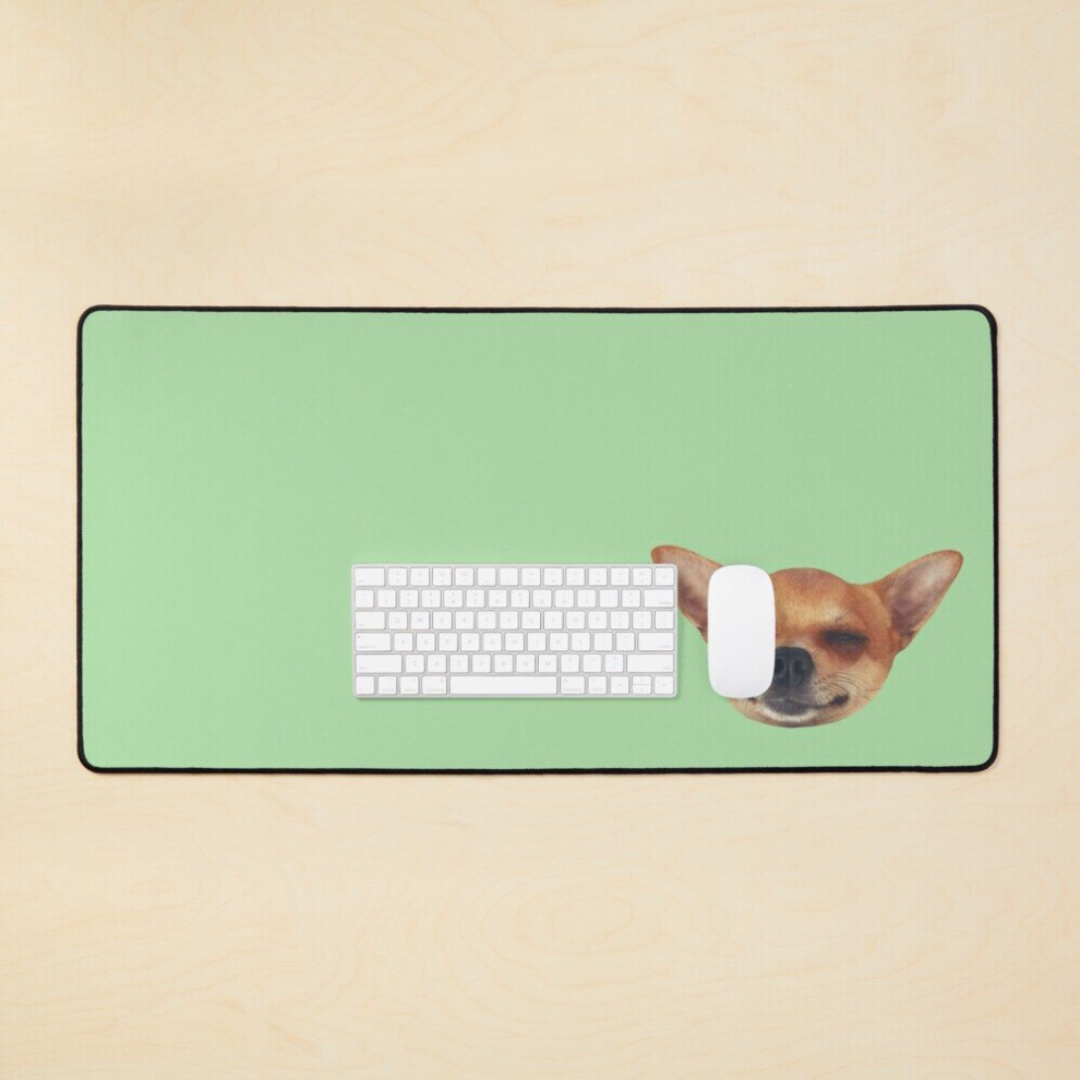 Desk Mat Squinty Chihuahua Dog Large Gaming Mouse Pad 35X16 Inch 7802738377835