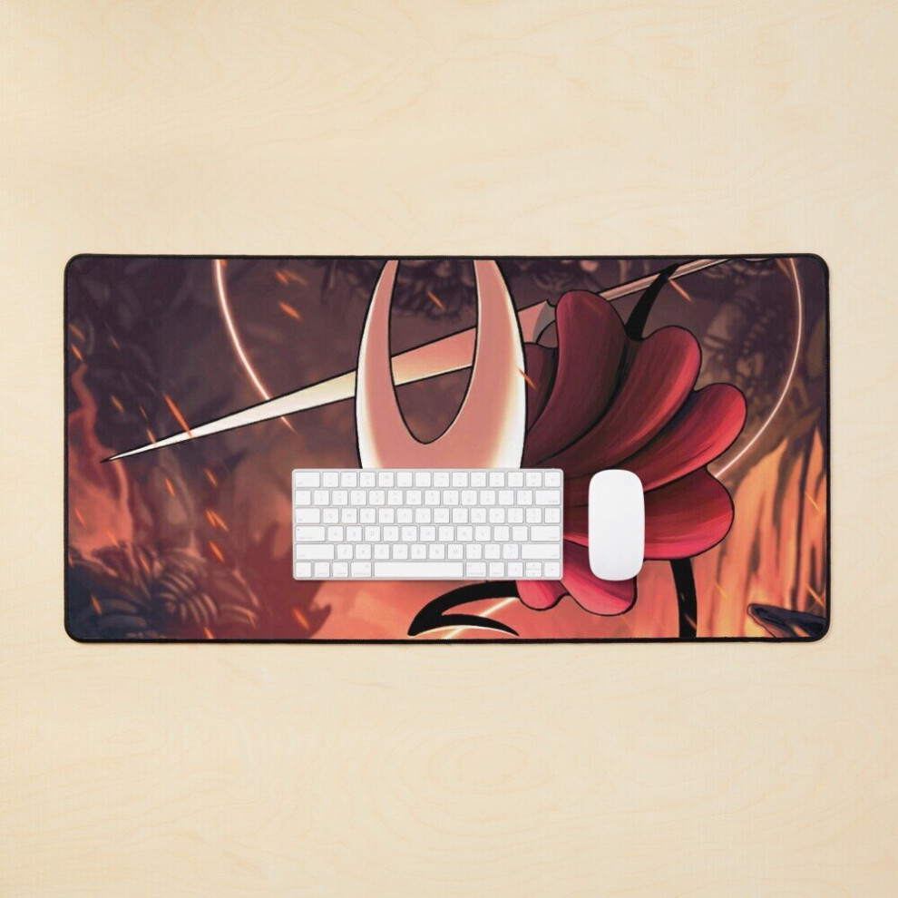 Desk Mat Hornet From Hollow Knight Silksong Large Gaming Mouse Pad 35X16 Inch 7802738395198