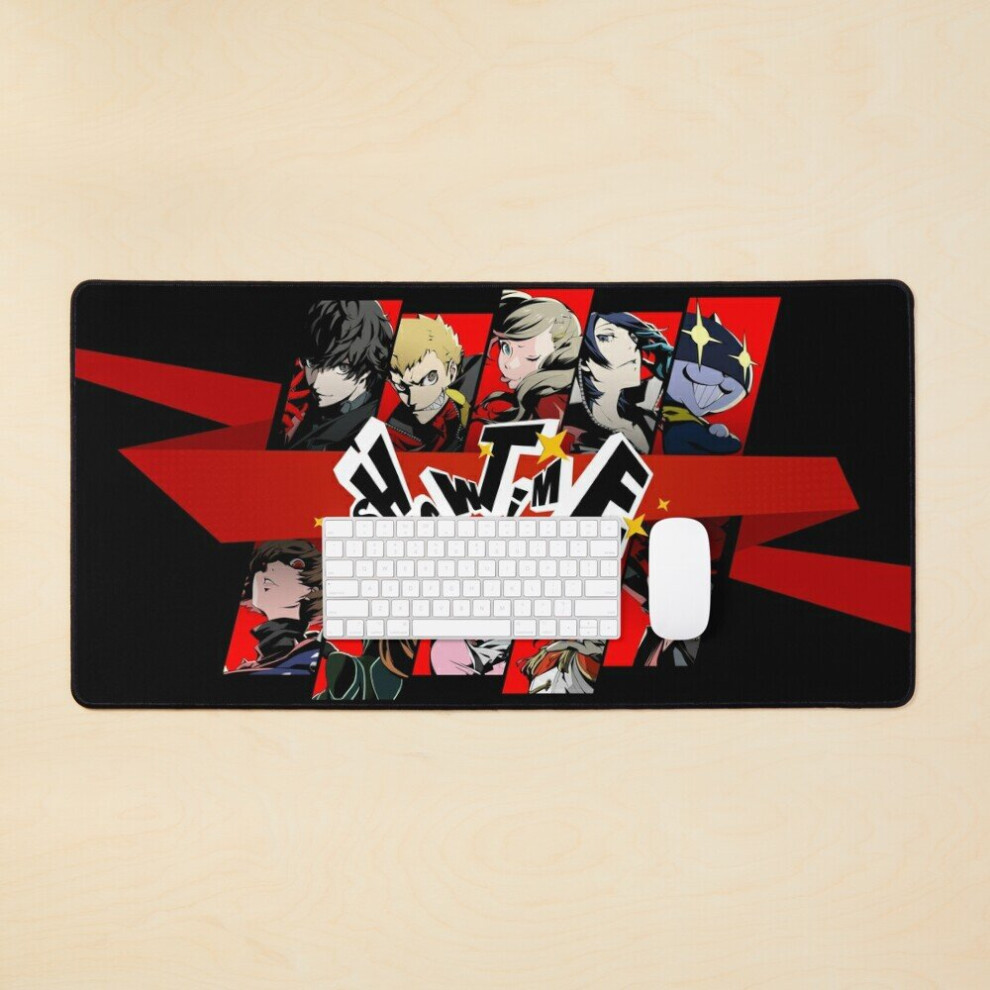 Desk Mat Persona 5 Royal "Showtime" Group Collage Large Gaming Mouse Pad 35X16 Inch 7802738315301