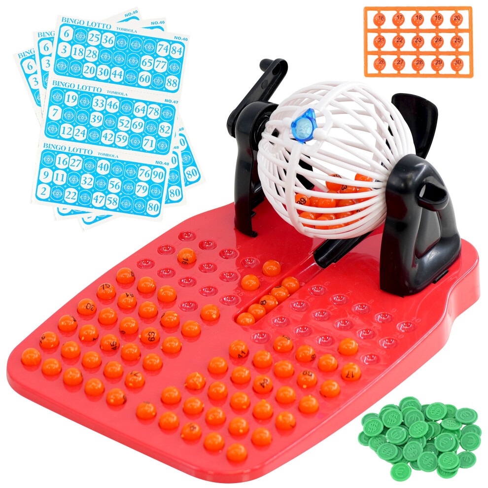 Bingo Lotto Traditional Family Game Play Set 90 Balls