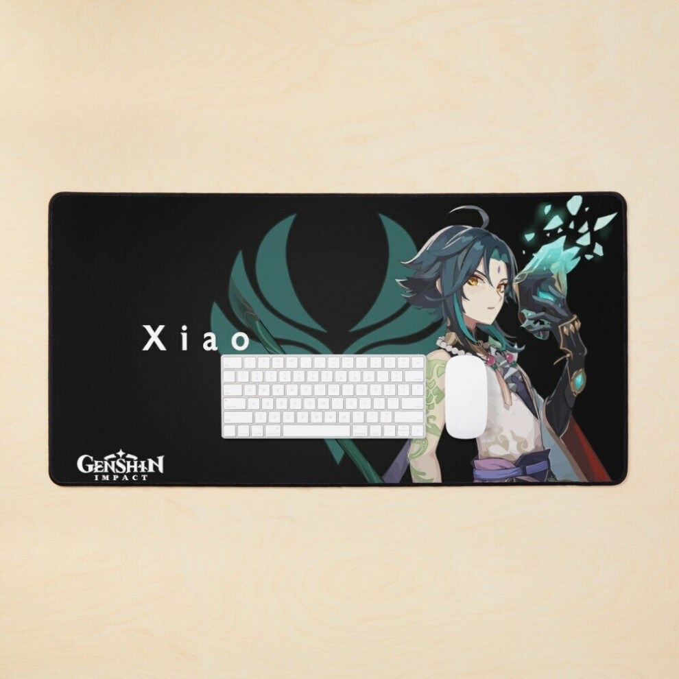 Desk Mat Xiao Genshin Impact Large Gaming Mouse Pad 35X16 Inch 7802738385267